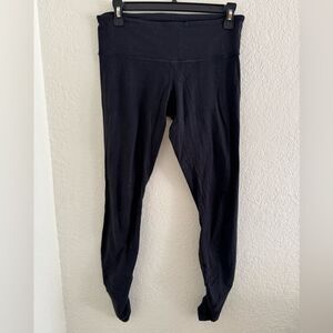 Lululemon Athletica Black High-Waist Leggings with Ankle Detail